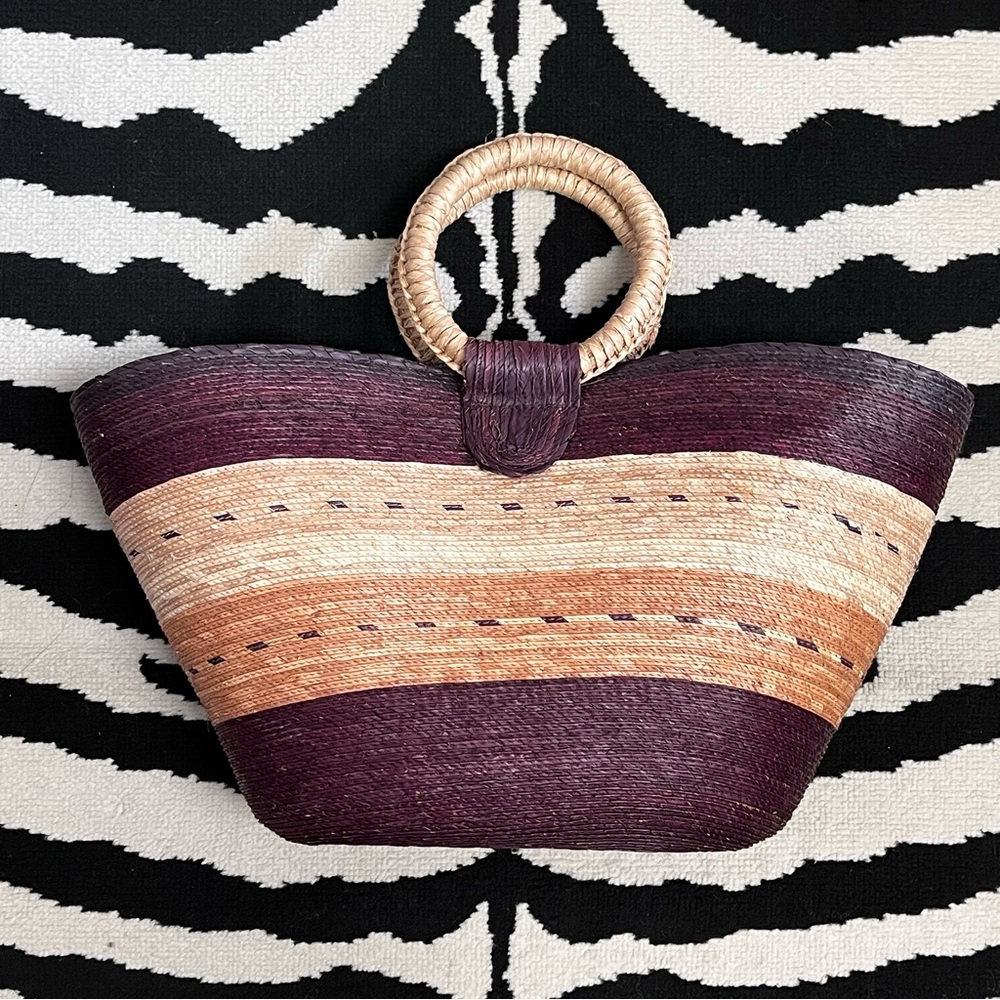 Boho Oversized Straw Beach Tote Bag
